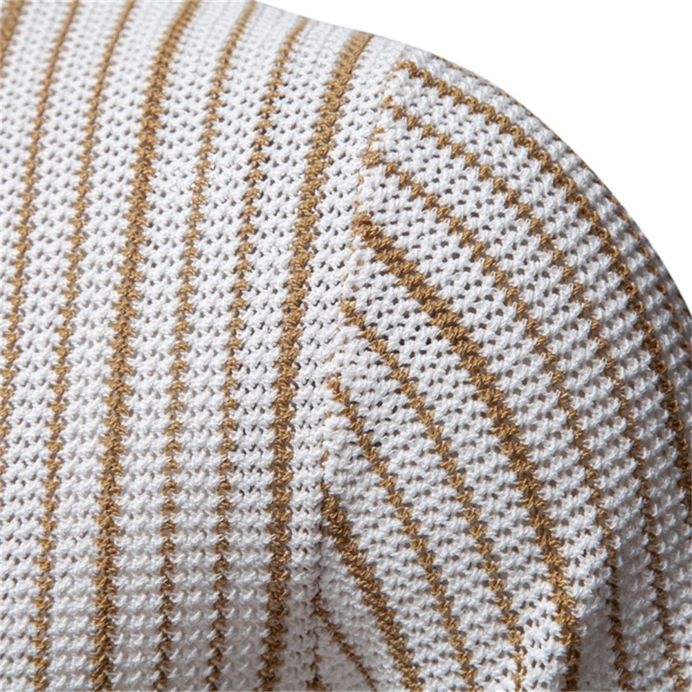 Men's Textured Knit Polo - Monaco Style