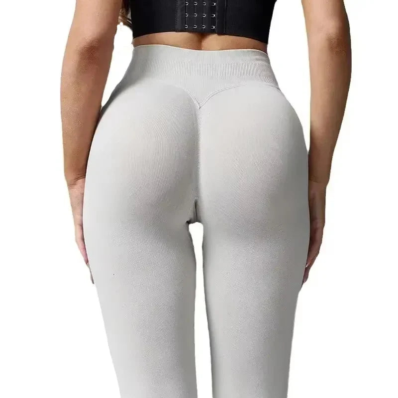 Women's Push-Up Low-Rise Seamless Yoga Leggings for Fitness