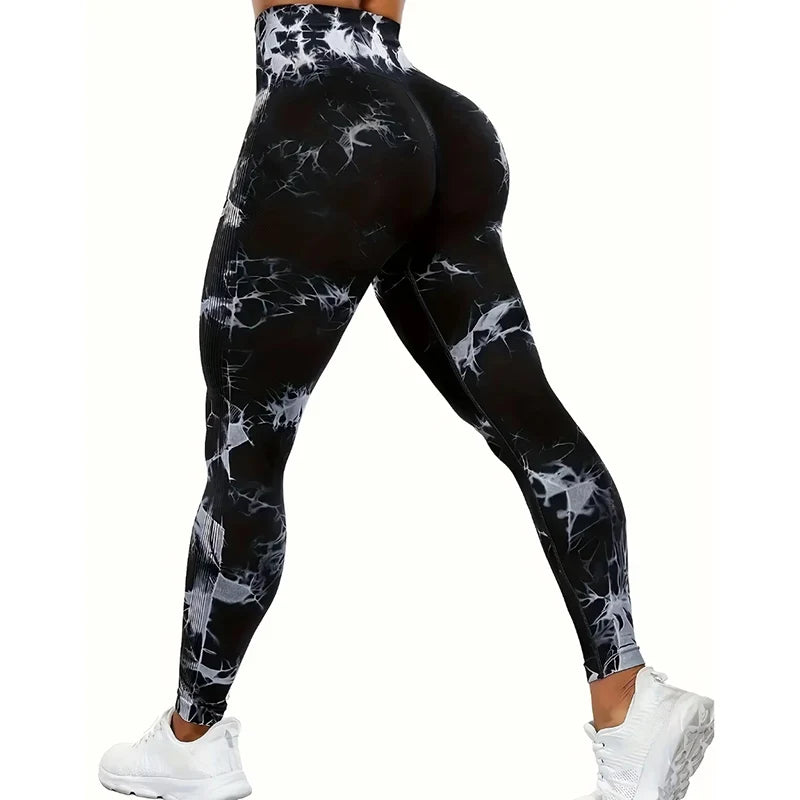 Women's High Waist Seamless Yoga Pants, Push-Up Sports Leggings