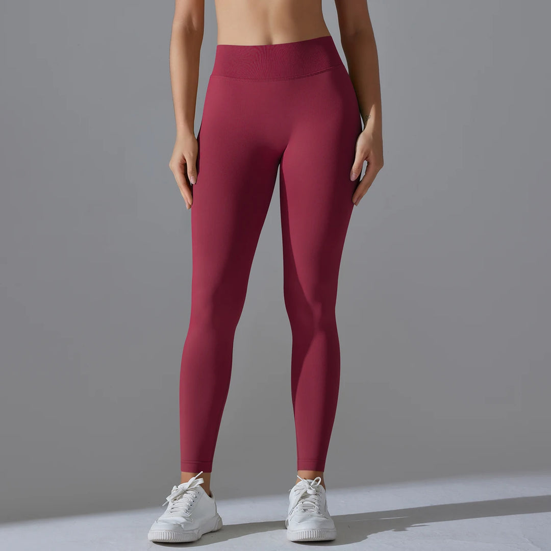 Dame sømløse yogaleggings med høj talje til fitness og cykling