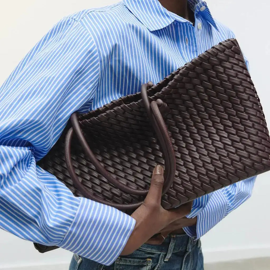 Stylish Woven Tote Bag - Brooklyn Inspired-MODAUTLET