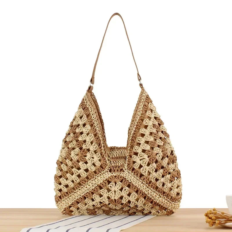 Chic Beach Bag With Vibrant Patterns And Roomy Design-MODAUTLET
