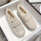 Women's Plush Fleece Cozy Slippers cream