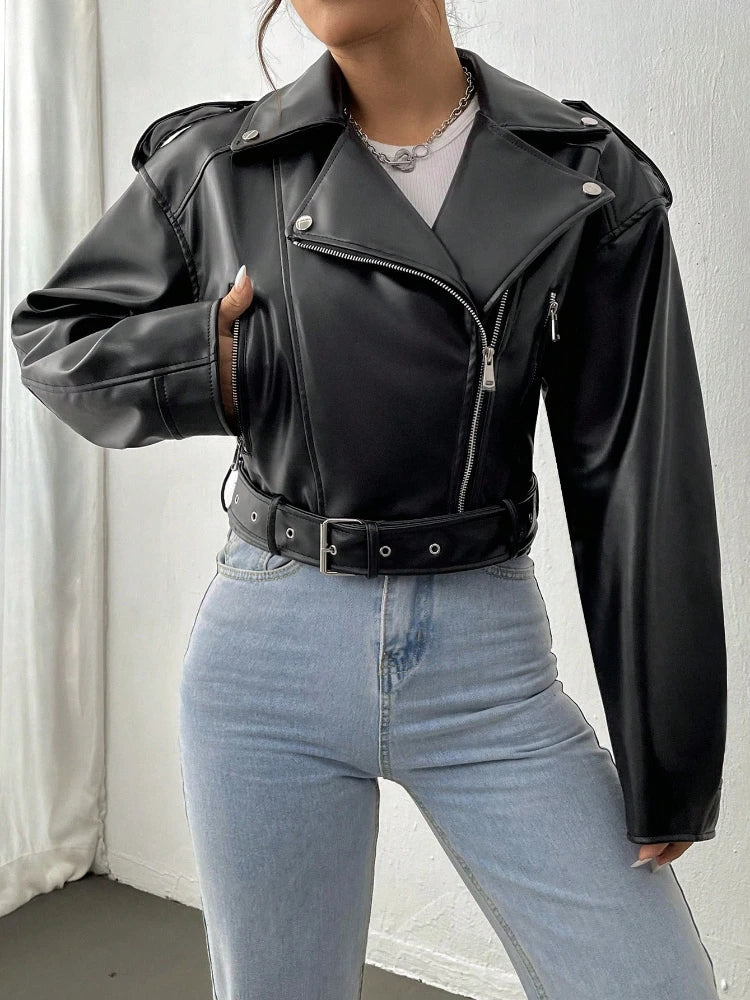 Casual Women's Leather Jacket