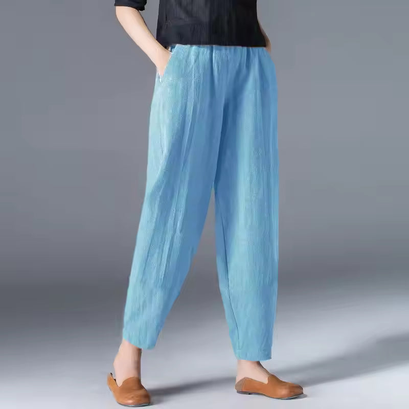 Women's Lightweight Summer Trousers-MODAUTLET