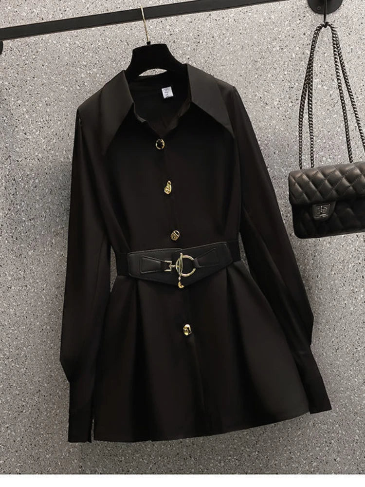 Chic Blazer & Pants Set ONLY Black coat 02