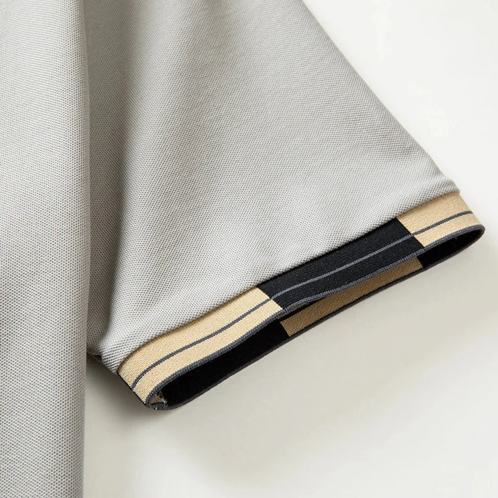 Men's Trimmed Polo Shirt-MODAUTLET