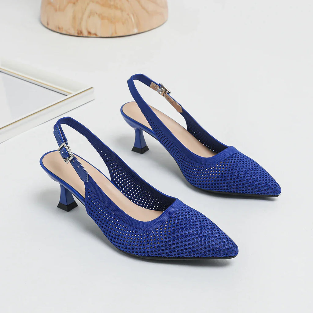 Women's Elegant & Comfortable Mid-Heel Shoes Blue