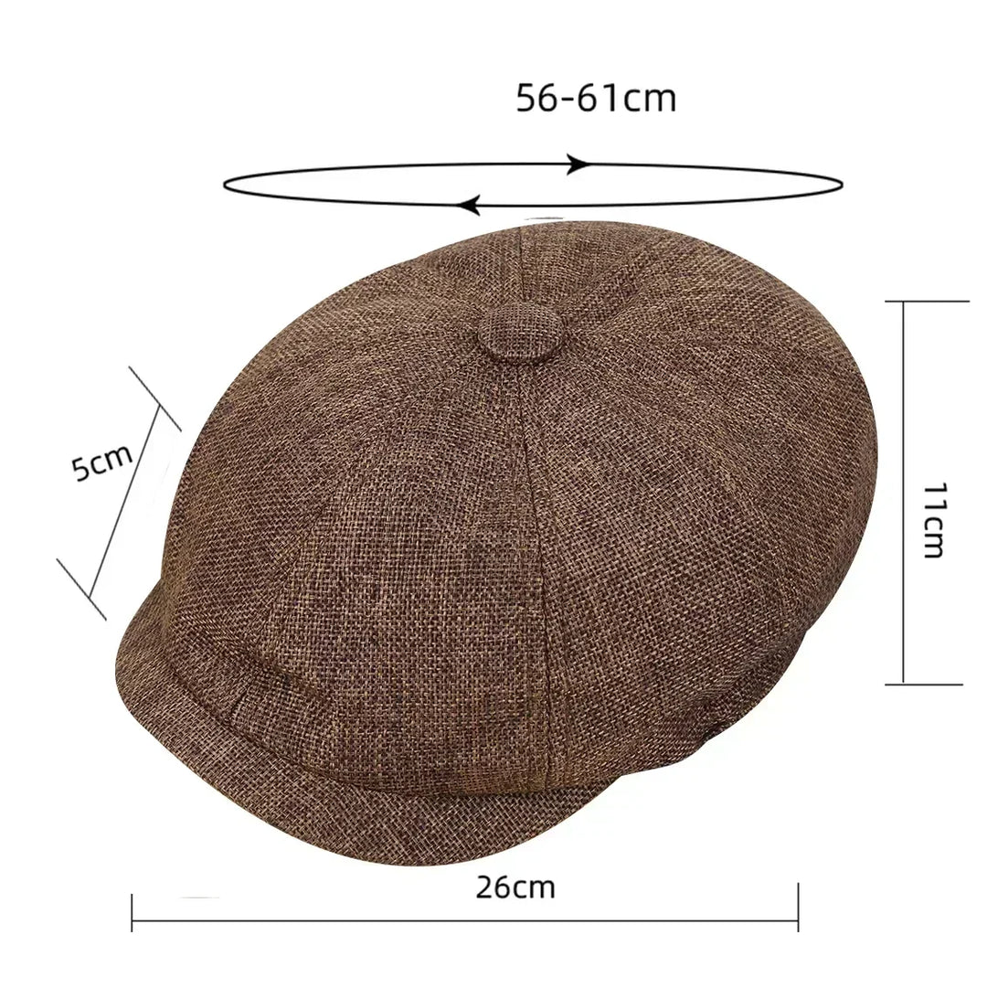 Heritage Style Vintage Tweed Flat Cap – Unisex Peaky Blinders Inspired-MODAUTLET