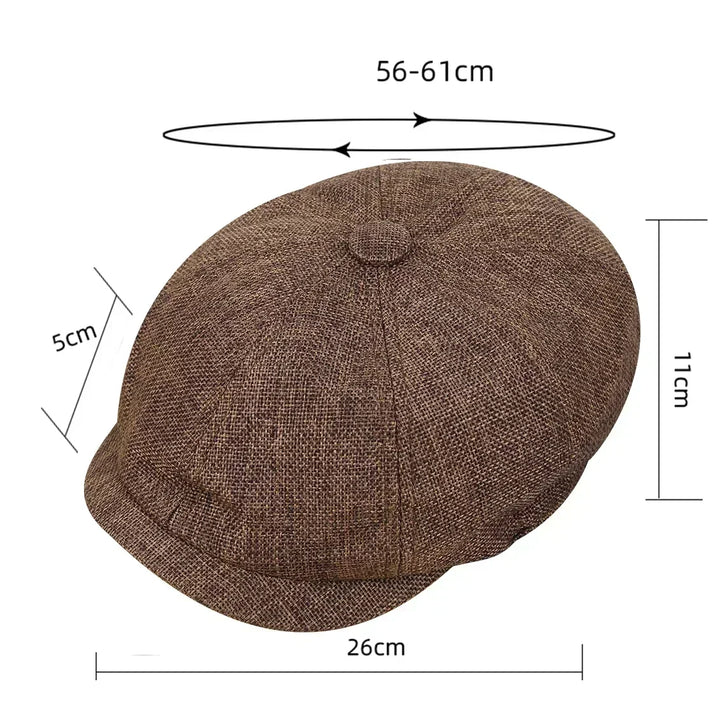 Heritage Style Vintage Tweed Flat Cap – Unisex Peaky Blinders Inspired-MODAUTLET
