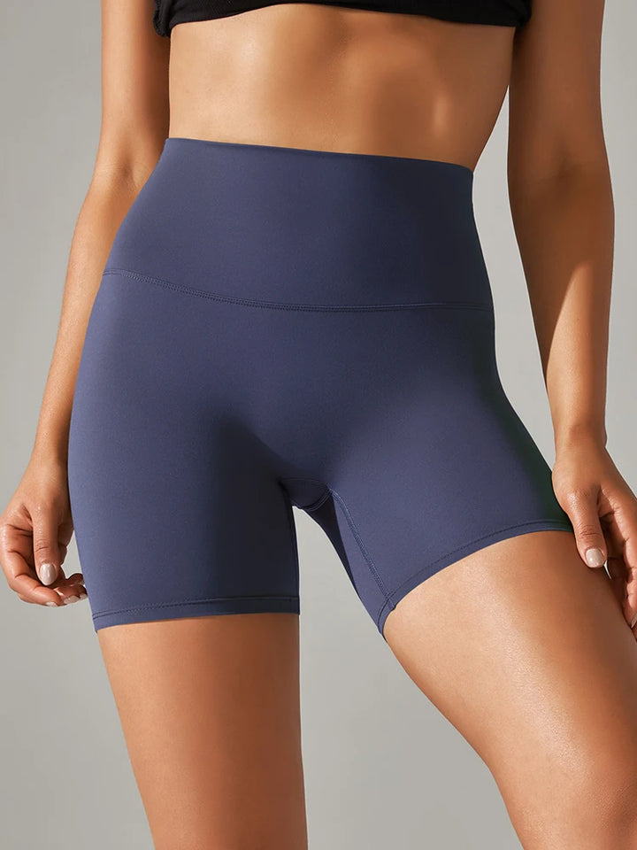 Women's High Waist Squat Proof Yoga Shorts for Fitness and Cycling