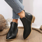 Women's Elegant All-Day Comfort Ankle Boots Black