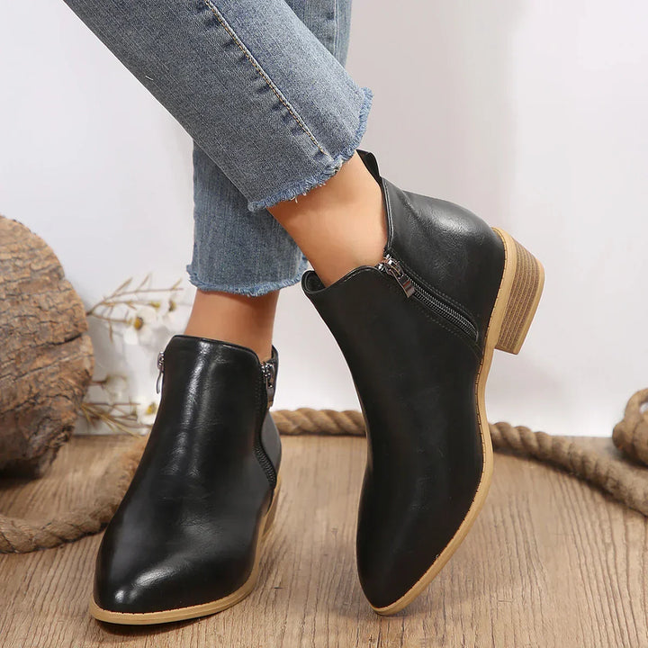 Women's Elegant All-Day Comfort Ankle Boots-MODAUTLET