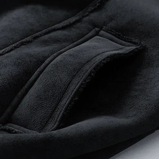 Men's Suede Shearling Jacket - Stylish and Cozy Outerwear