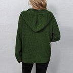 Lightweight Knit Hooded Cardigan for Women - Cozy & Warm Everyday Wear