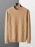 Men's Merino Wool Sweater in Meadow Green