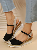 Woman's Closed Toe Wedge Sandals
