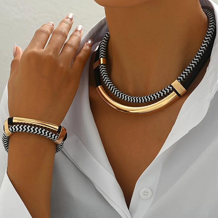Elegant Link Jewelry Set-MODAUTLET