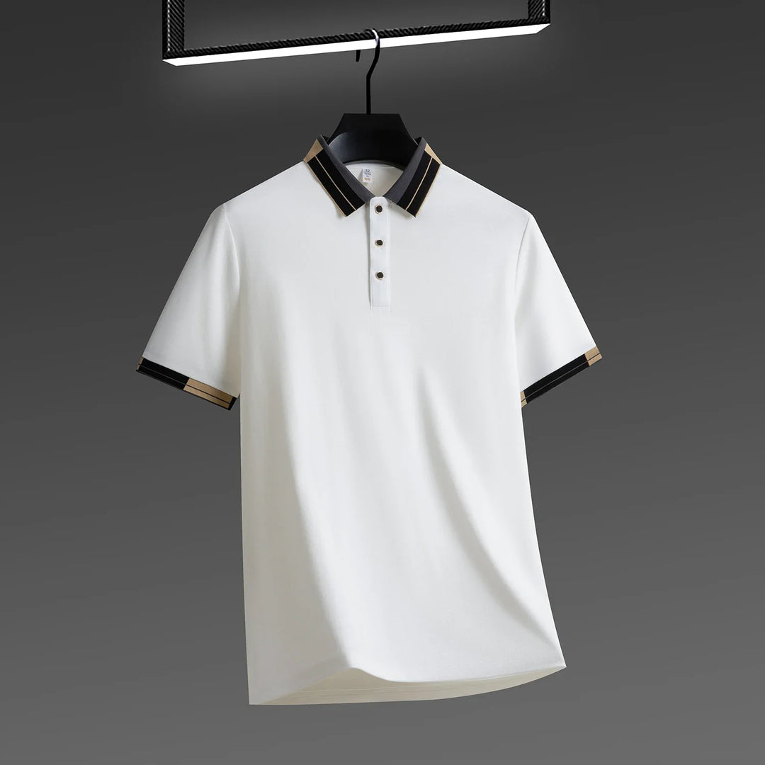 Men's Trimmed Polo Shirt-MODAUTLET