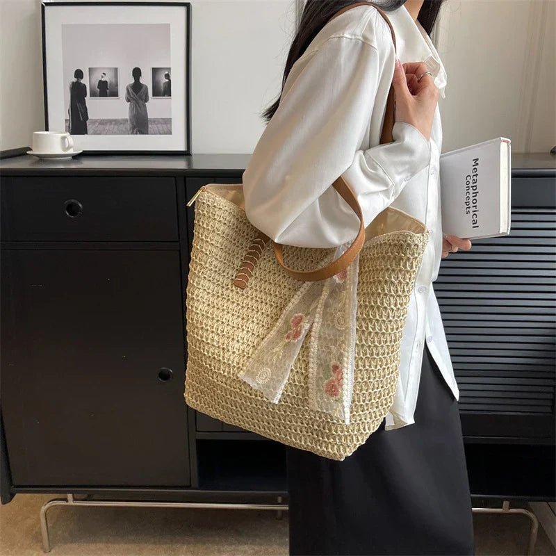 Clara | Handmade Woven Tote Bag-MODAUTLET