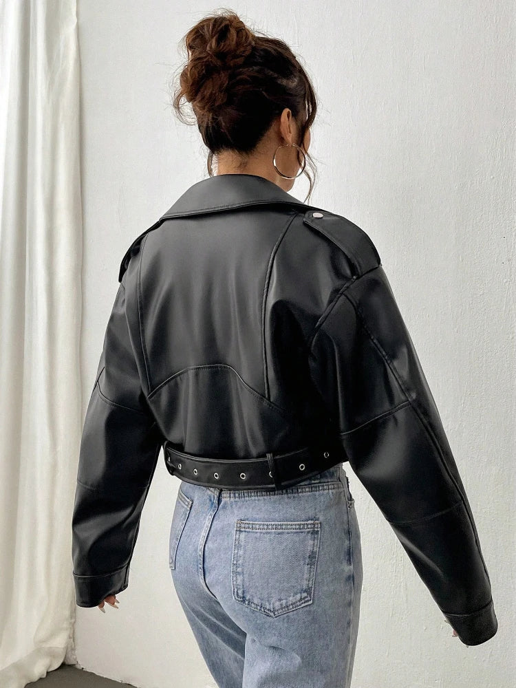 Casual Women's Leather Jacket