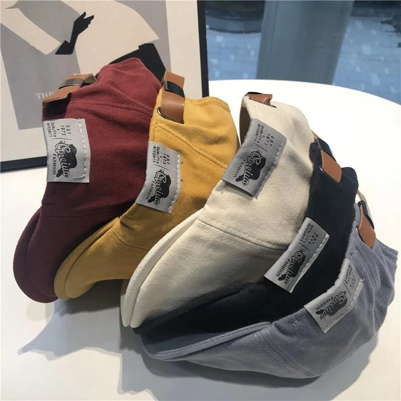 Vintage Cotton Ivy Flat Cap – Unisex Adjustable