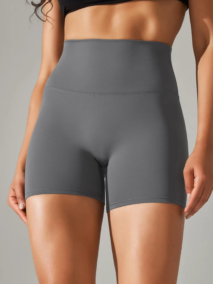 Women's High Waist Squat Proof Yoga Shorts for Fitness and Cycling