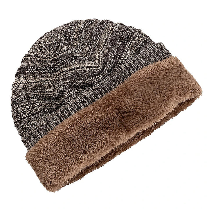 Unisex Striped Slouchy Winter Hat-MODAUTLET
