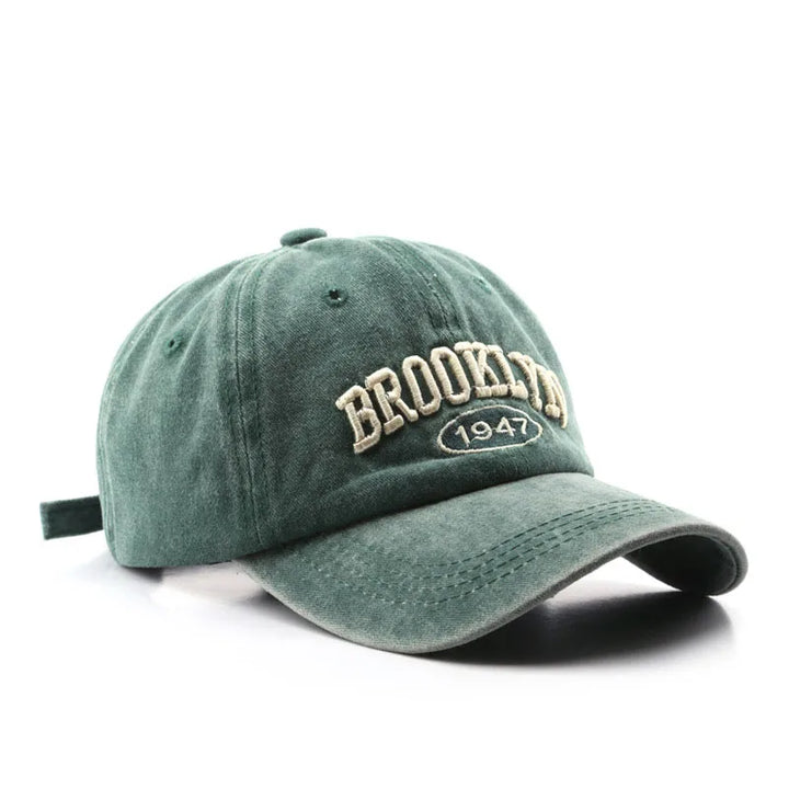 Adjustable Retro Brooklyn Embroidered Baseball Cap-MODAUTLET