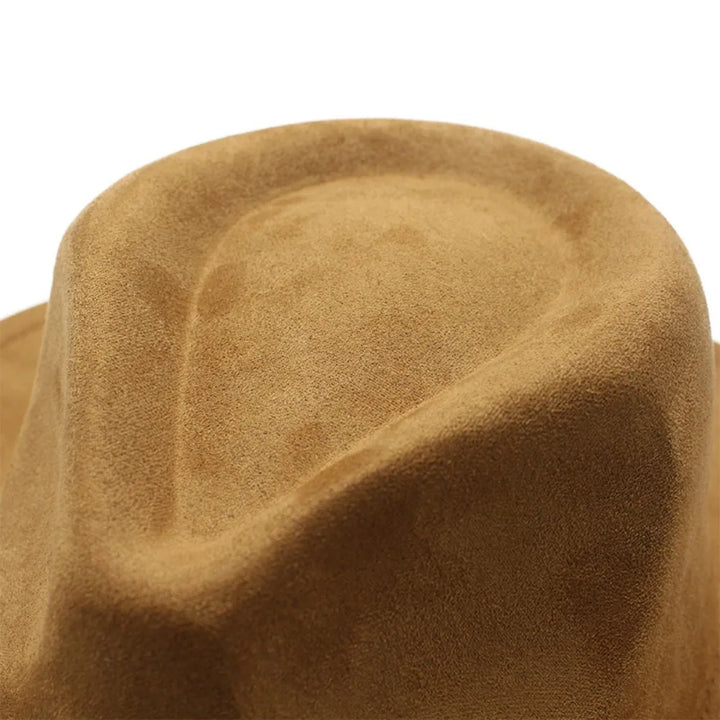 Western Cowboy Hat – Jazz Knight Felt Hat with Bull Décor-MODAUTLET