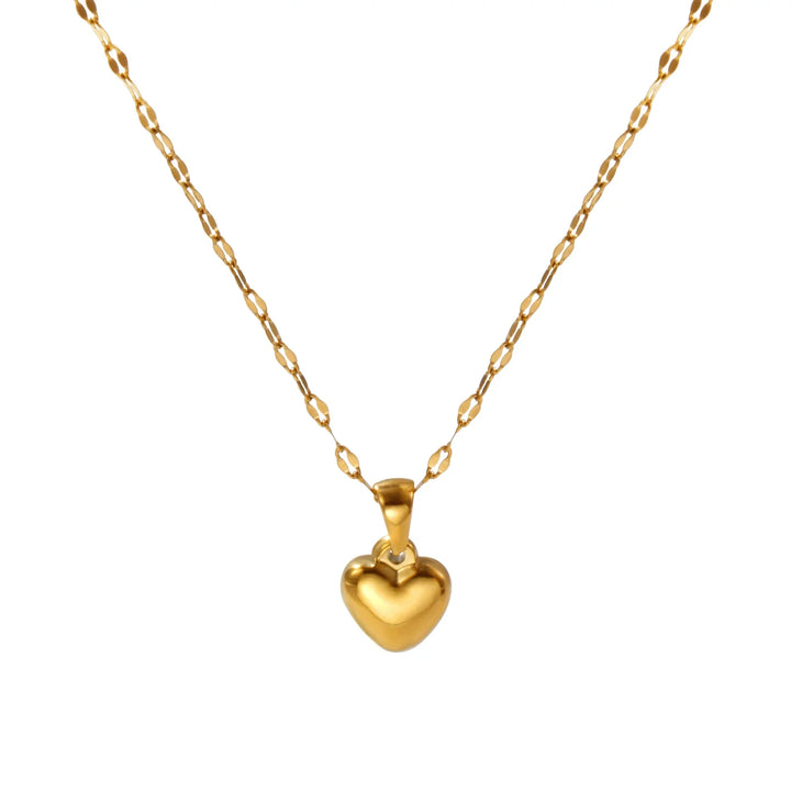Elegant Heart-Shaped Pendant Necklace-MODAUTLET