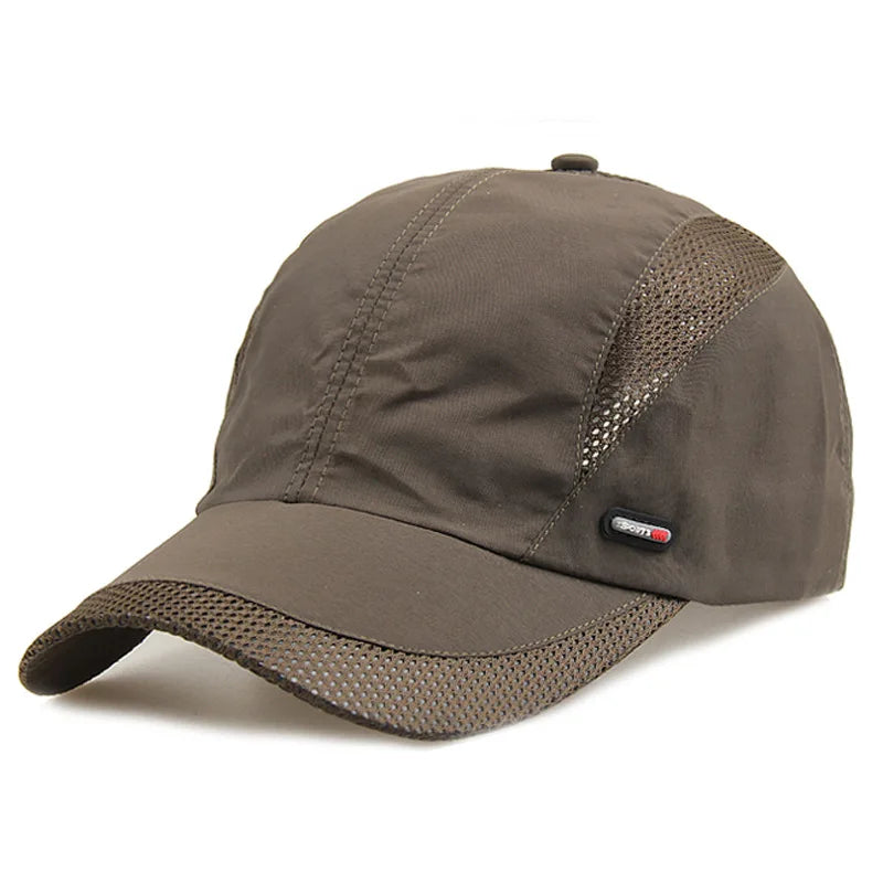 Quick‑Dry Mesh Sports Cap E10 Army Green 56-60cm
