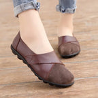 Women's Premium Leather Orthopedic Loafers - Comfy & Supportive Brown