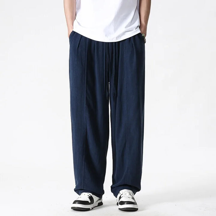 Men's Urban Breeze Linen Trousers-MODAUTLET
