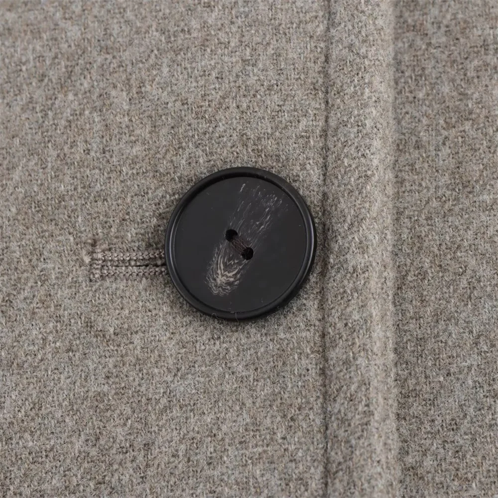 Double-Breasted Wool-Collar Women's Coat – Stylish Autumn Essential