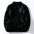 Abstract Pattern Knit Sweater - Cozy Winter Essential Black