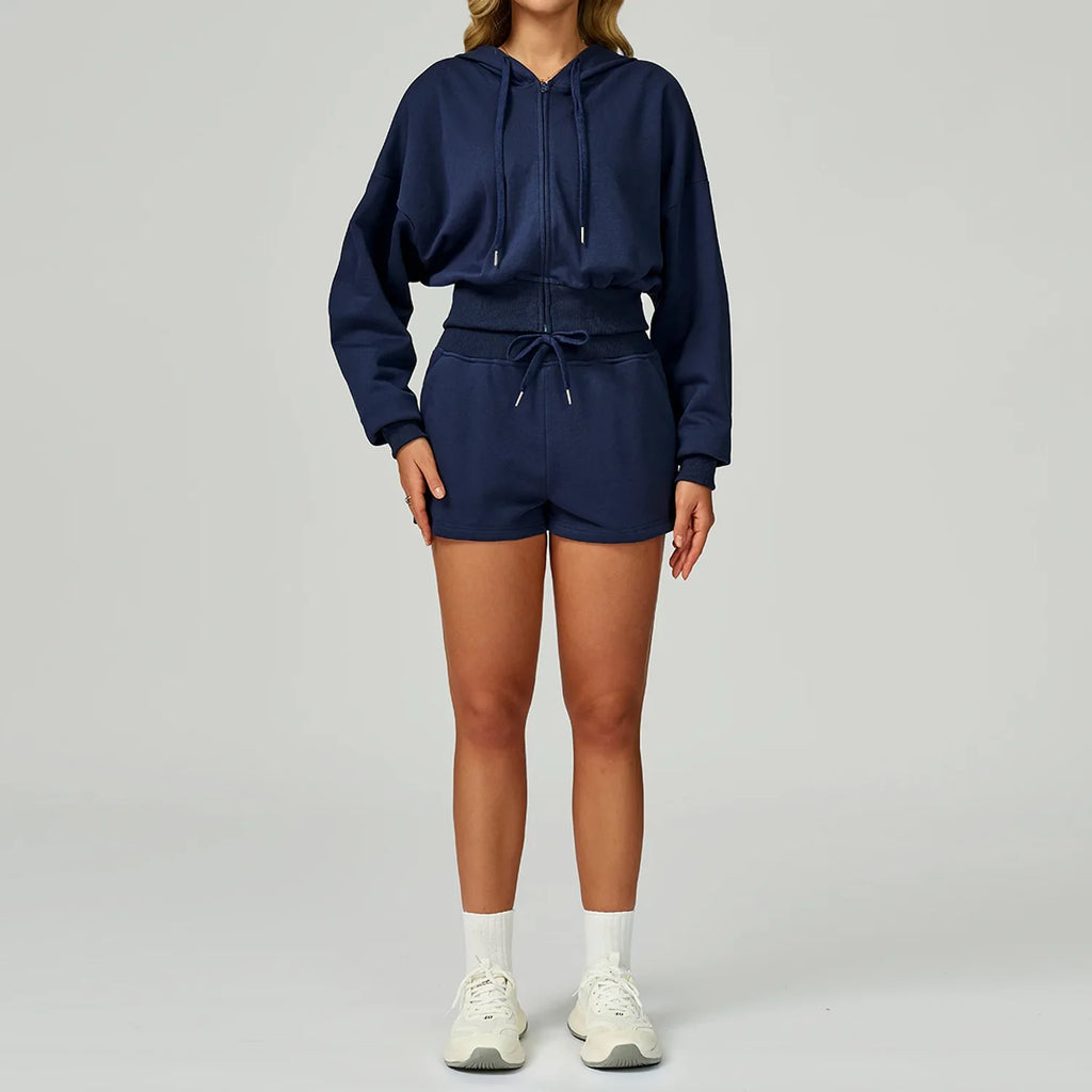 Women's Active Set – Enhanced Comfort, Breathable Fabric. Navy blue