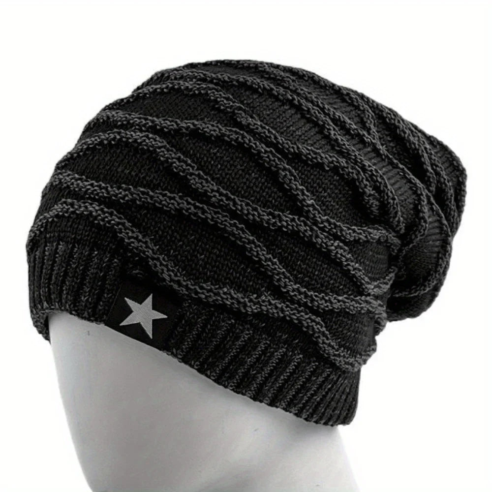 Unisex Fur-Lined Slouchy Winter Beanie-MODAUTLET