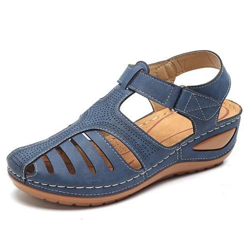 Women's Classic Summer Wedge Sandals Blue