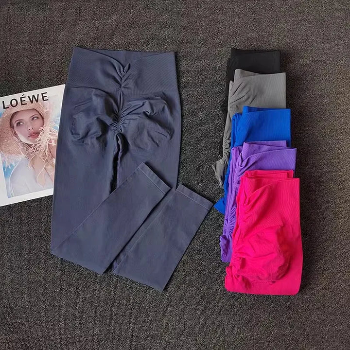 Women's High-Quality Elastic Yoga Pants and Fitness Leggings