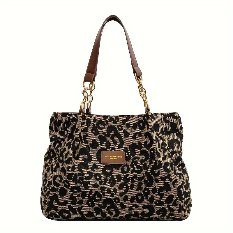Anisa | Leopard Print Tote Bag-MODAUTLET