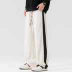 Men's Urban Stripe Pants - Stylish and Comfortable Beige