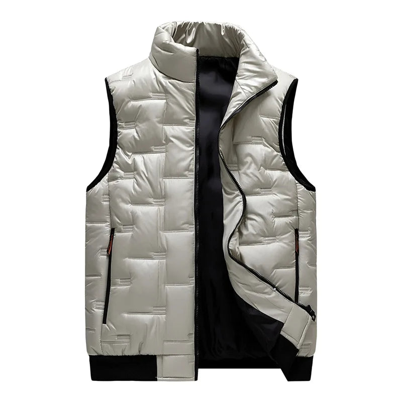 Men's Stylish Orviano Vest - Versatile and Comfortable Outerwear Silver