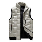 Men's Stylish Orviano Vest - Versatile and Comfortable Outerwear Silver