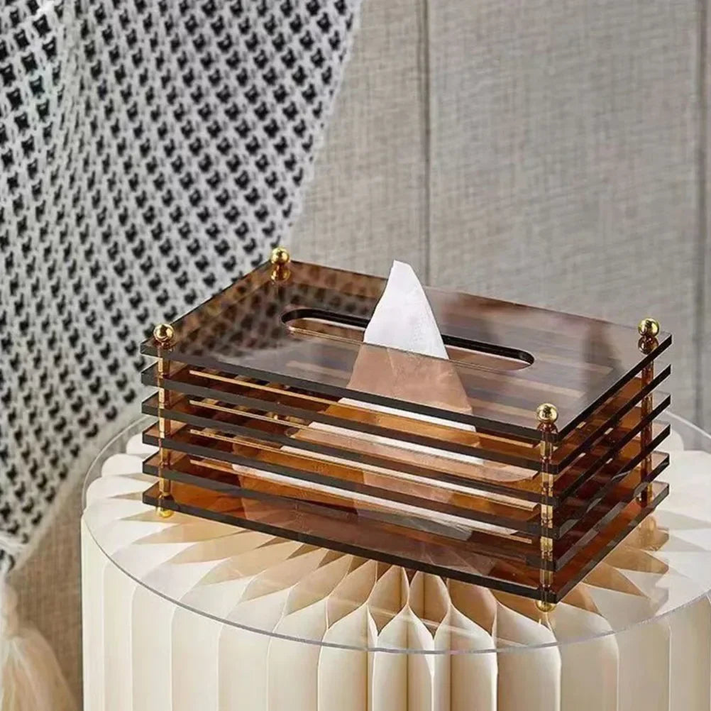 Stylish Acrylic Tissue Box for Home or Office