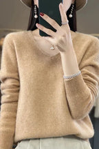 Women's Cozy Luxe Sweater - Harmonia Gold Camel