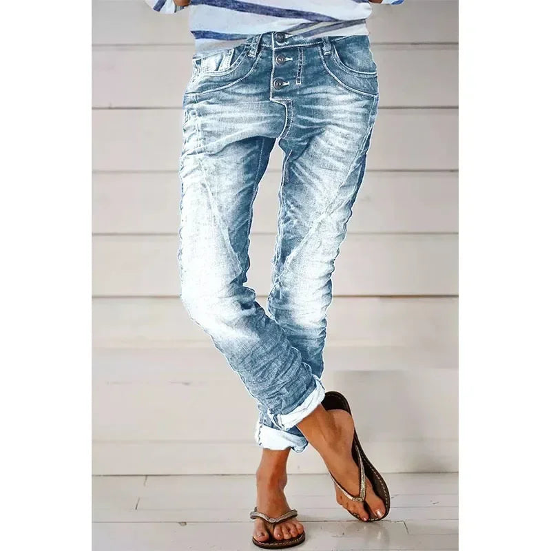Elegant Stretch Pants for Women Stylish and Comfortable Light blue