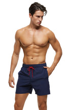 Men's Quick Dry Swim Trunks With Zipper Pockets Premium Navy