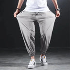 Ultra-Comfort Ice Silk Stretch Pants Light Gray