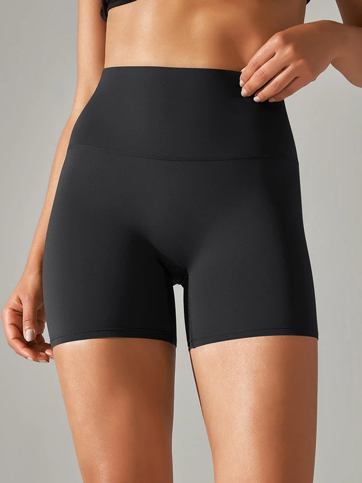 Women's High Waist Squat Proof Yoga Shorts for Fitness and Cycling